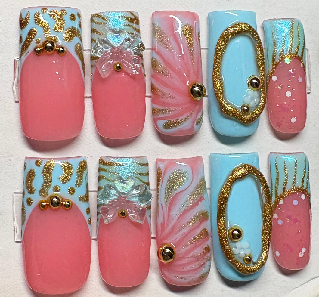 Freestyle Laddin Nails 🩵⚱️